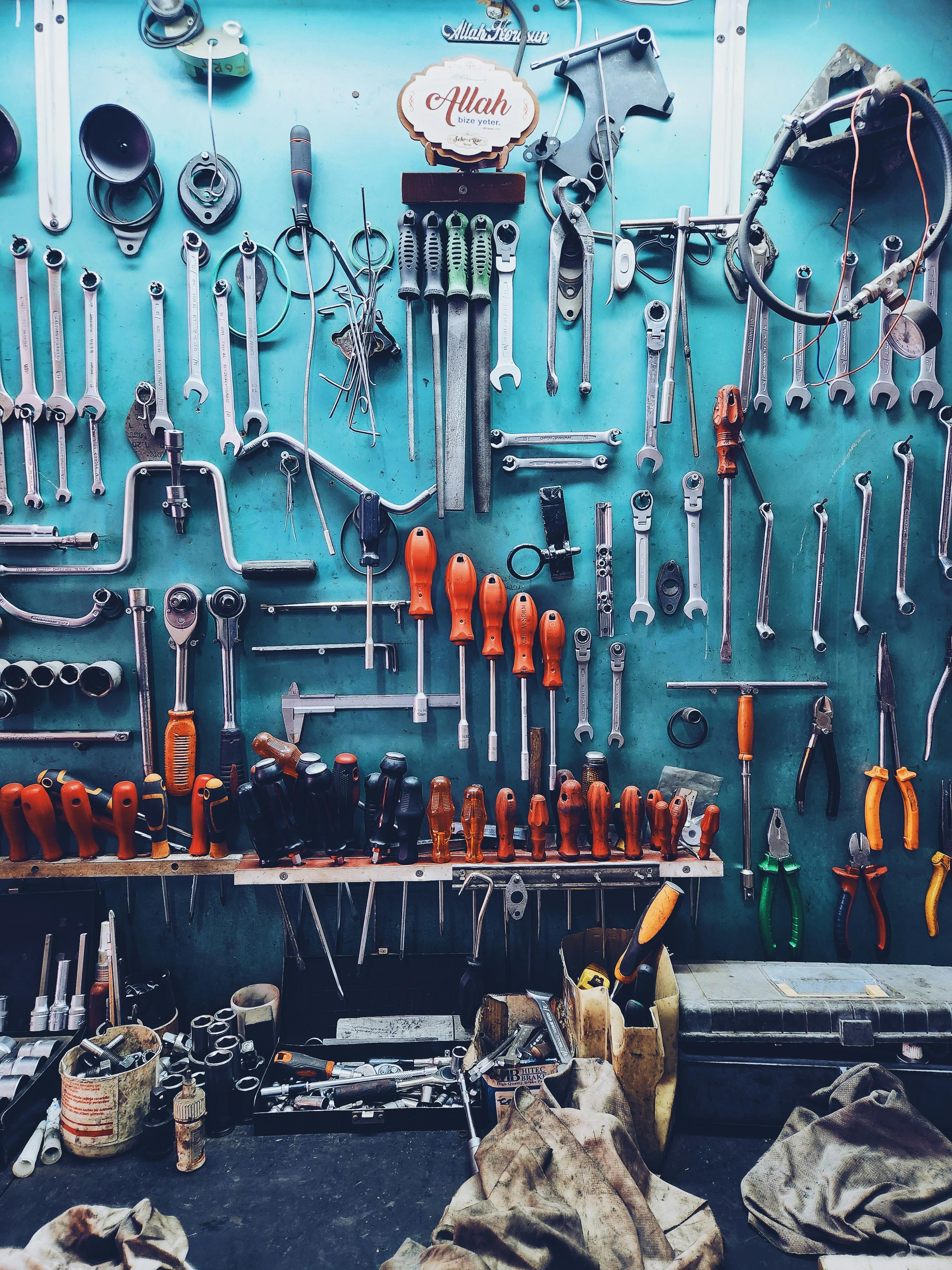 hardware store with all a lot of equipments