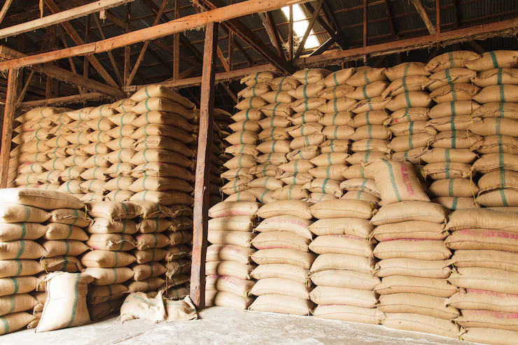 Grains distributed to factory